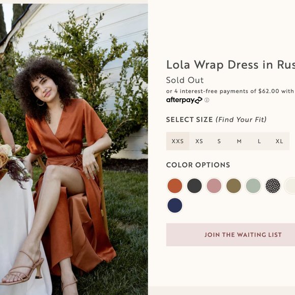 Whimsy and Row - Rust Dress - Picture 3 of 4